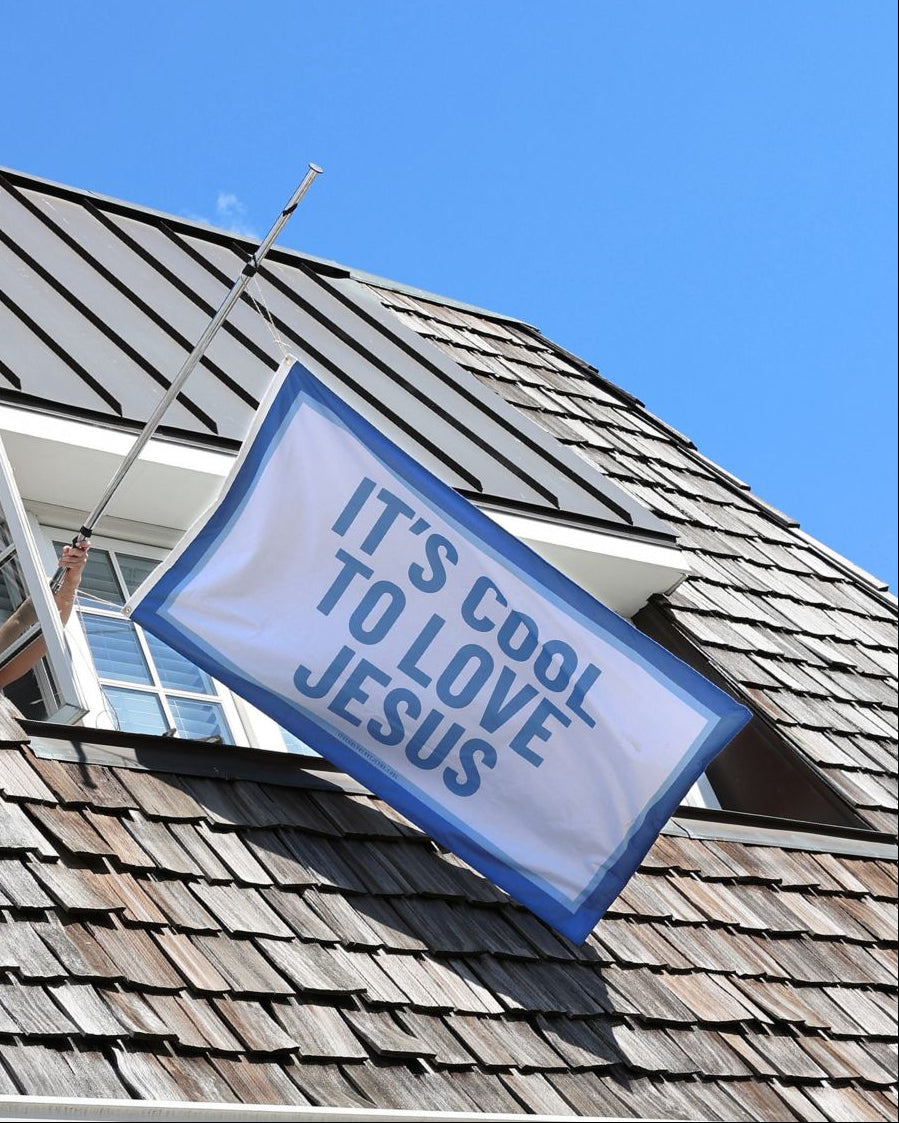 IT'S COOL TO LOVE JESUS FLAG