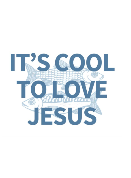 "It's Cool To Love Jesus" Fish - Sticker